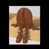 ☕ Coffee Bean Man – Fun Articulated Desk Buddy 😊 - Thumbnail 1