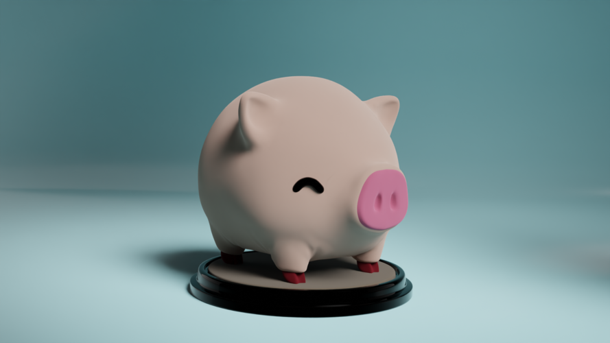 Piggy Bank Chibi - Collectible Farm Animals #1