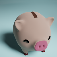 Piggy Bank Chibi - Collectible Farm Animals #1 - Thumbnail 4