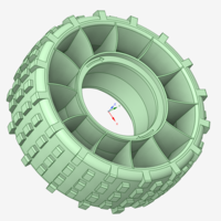 3D Printed Airless RC Off-Road Tire - Free Download - Thumbnail 3