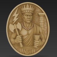 Medalha Xangô - Entidade/Orixa Umbanda - Thumbnail 3