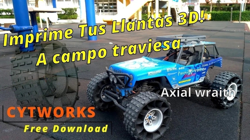 3D Printed Airless RC Off-Road Tire - Free Download
