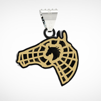 Jewelry pendant Horse 3D print model - Thumbnail 5