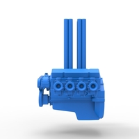 Engine V8 for Hot rod Version 3 Scale 1:25 - Thumbnail 8