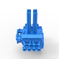 Engine V8 for Hot rod Version 3 Scale 1:25 - Thumbnail 9