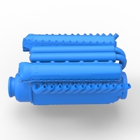 Engine V12 of Vintage Dragster Scale 1:25 - Thumbnail 9