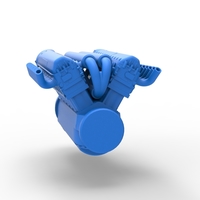 Engine V12 of Vintage Dragster Scale 1:25 - Thumbnail 11