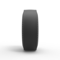 Rear wheel of vintage dragster Version 3 Scale 1:25 - Thumbnail 4