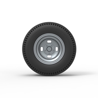 Rear wheel of vintage dragster Version 3 Scale 1:25 - Thumbnail 5