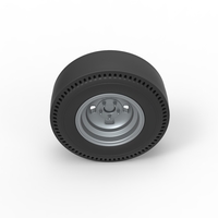 Rear wheel of vintage dragster Version 3 Scale 1:25 - Thumbnail 6