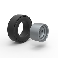 Rear wheel of vintage dragster Version 3 Scale 1:25 - Thumbnail 9