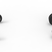 Wheel Set of Vintage Front engine dragster Version 6 Scale 1:25 - Thumbnail 6