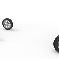 Wheel Set of Vintage Front engine dragster Version 6 Scale 1:25 - Thumbnail 8