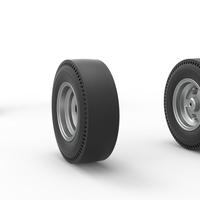 Wheel Set of Vintage Front engine dragster Version 6 Scale 1:25 - Thumbnail 9