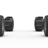 Wheel Set of Sand dragster Scale 1:25 - Thumbnail 4