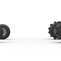 Wheel Set of Sand dragster Scale 1:25 - Thumbnail 5