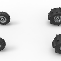 Wheel Set of Sand dragster Scale 1:25 - Thumbnail 6