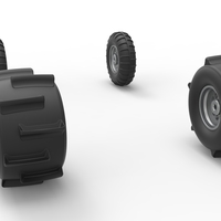 Wheel Set of Sand dragster Scale 1:25 - Thumbnail 9