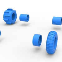 Wheel Set of Sand dragster Scale 1:25 - Thumbnail 10