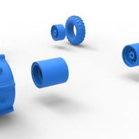 Wheel Set of Sand dragster Scale 1:25 - Thumbnail 12