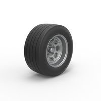 Wheel from Asphalt Modified stock car Version 5 Scale 1:25 - Thumbnail 2