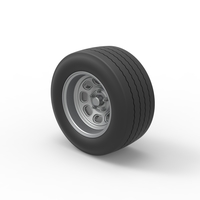 Wheel from Asphalt Modified stock car Version 5 Scale 1:25 - Thumbnail 7