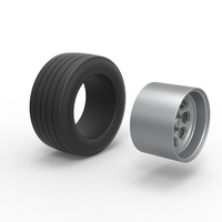 Wheel from Asphalt Modified stock car Version 5 Scale 1:25 - Thumbnail 9