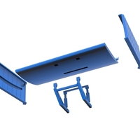 Wing of Supermodified front engine race car V3 Scale 1:25 - Thumbnail 15