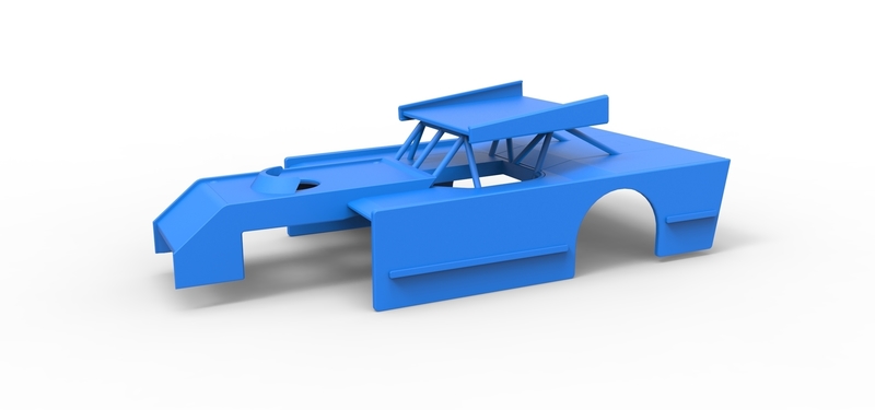 Shell of Figure 8 Modified stock car Scale 1:25