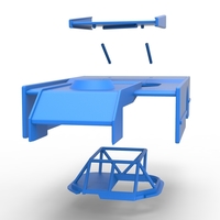 Shell of Figure 8 Modified stock car Scale 1:25 - Thumbnail 19