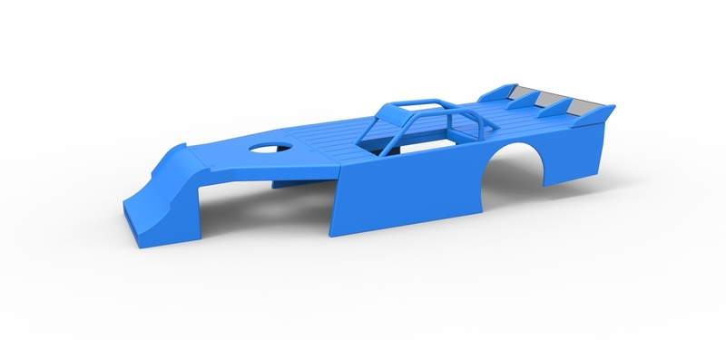 Shell of Asphalt Modified stock car V4 Scale 1:25