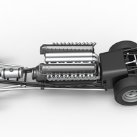 Front engine vintage dragster with V12 Scale 1:25 - Thumbnail 10