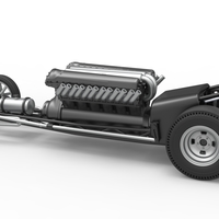 Front engine vintage dragster with V12 Scale 1:25 - Thumbnail 12