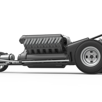 Front engine vintage dragster with V12 Scale 1:25 - Thumbnail 13