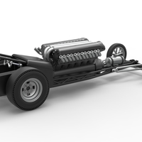 Front engine vintage dragster with V12 Scale 1:25 - Thumbnail 18