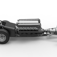 Front engine vintage dragster with V12 Scale 1:25 - Thumbnail 20