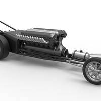 Front engine vintage dragster with V12 Scale 1:25 - Thumbnail 21