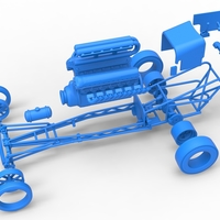 Front engine vintage dragster with V12 Scale 1:25 - Thumbnail 24