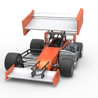 Supermodified front engine Winged race car V3 Scale 1:25 - Thumbnail 5