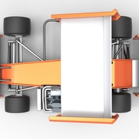Supermodified front engine Winged race car V3 Scale 1:25 - Thumbnail 10