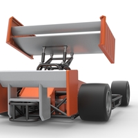 Supermodified front engine Winged race car V3 Scale 1:25 - Thumbnail 17