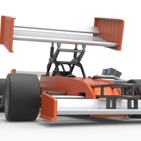 Supermodified front engine Winged race car V3 Scale 1:25 - Thumbnail 24