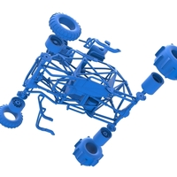 Sand dragster 4x4 Base Scale 1:25 - Thumbnail 22