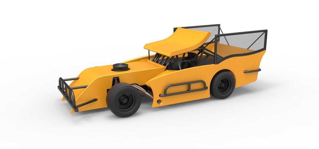 Outlaw Figure 8 Modified stock car Version 2 Scale 1:25