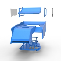 Shell of Outlaw Figure 8 Modified stock car Version 2 Scale 1:25 - Thumbnail 22