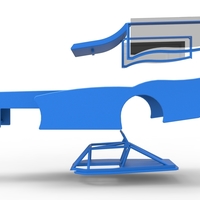 Shell of Outlaw Figure 8 Modified stock car Version 2 Scale 1:25 - Thumbnail 23