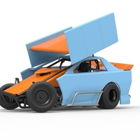 New Zealand Modified Stock car while turning V2 Scale 1:25 - Thumbnail 2
