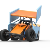 New Zealand Modified Stock car while turning V2 Scale 1:25 - Thumbnail 4