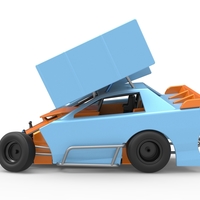 New Zealand Modified Stock car while turning V2 Scale 1:25 - Thumbnail 6