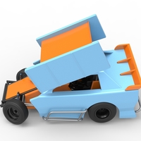 New Zealand Modified Stock car while turning V2 Scale 1:25 - Thumbnail 7